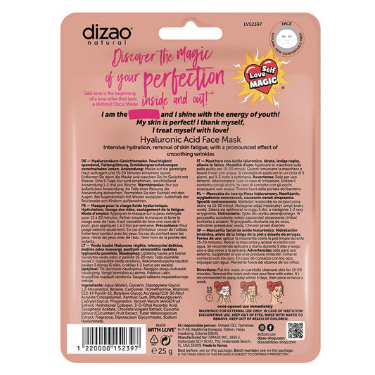Dizao Hyaluronic Acid Face Mask