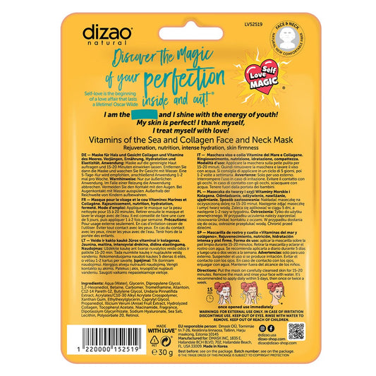 Dizao Vitamins of the Sea and Collagen Face and Neck Mask